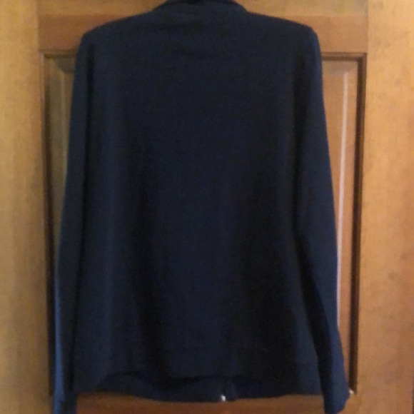 Navy Blue Zip-Up Jacket - Picture 5 of 6